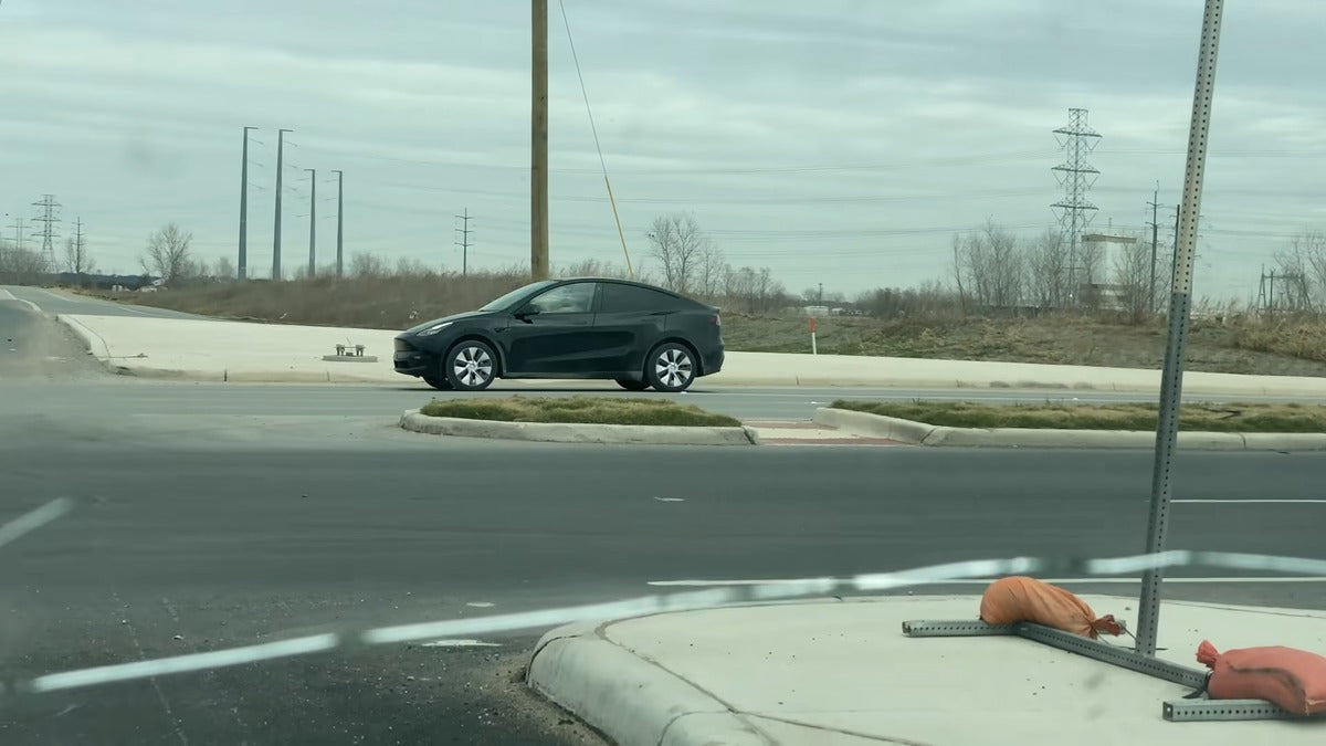 Tesla Giga Texas-Made Model Y Is Spotted Driving Down Tesla Road
