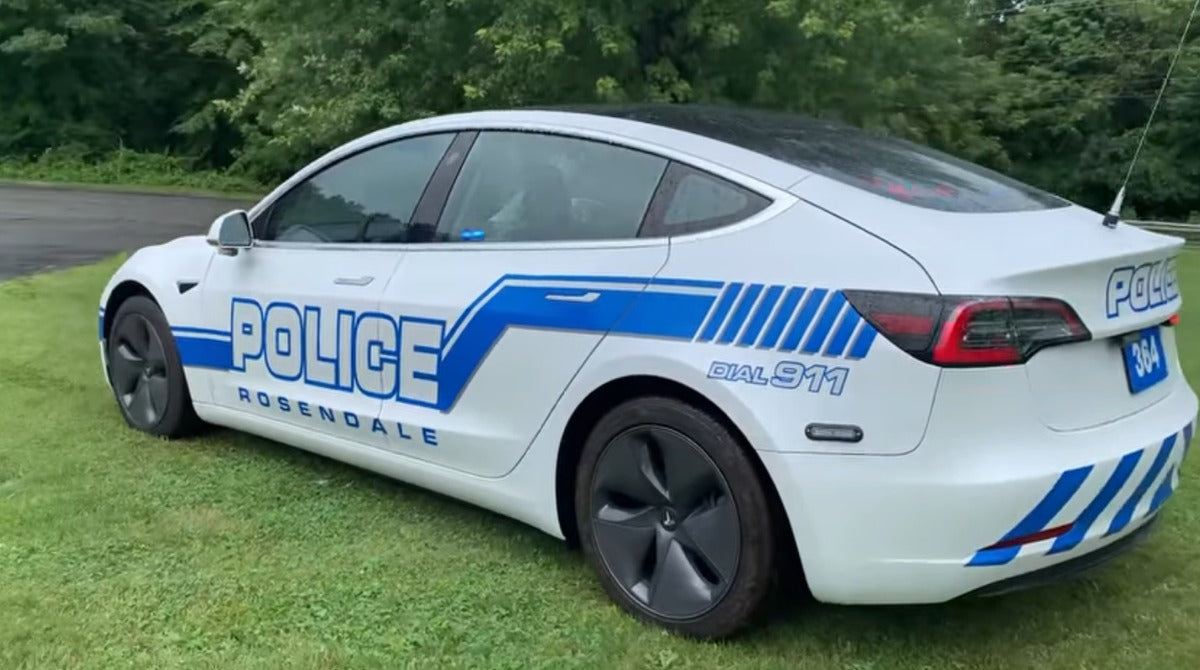Tesla Model 3 Bought as Patrol Vehicle by Rosendale Police Department in New York State