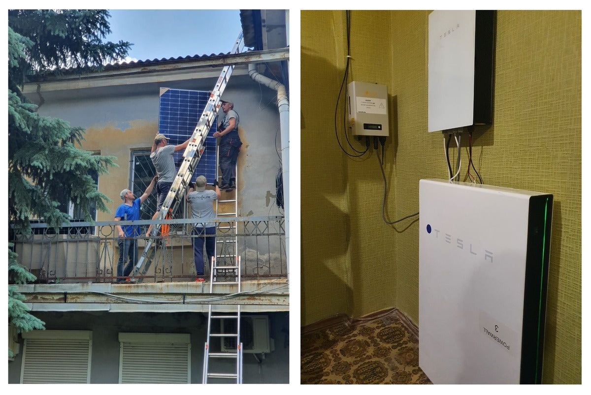 Tesla Solar & Powerwall Continue to Be Installed in Ukraine’s Cities to Provide Energy & Connectivity