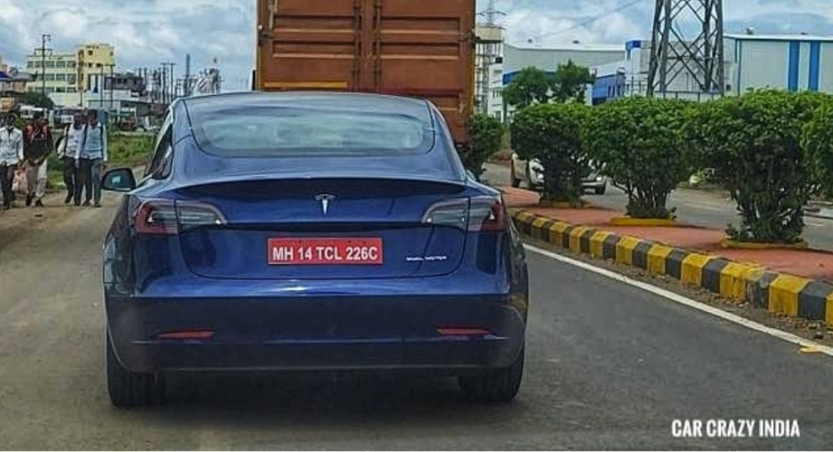 Tesla Model 3 Spotted Being Tested on the Roads of India [Video]