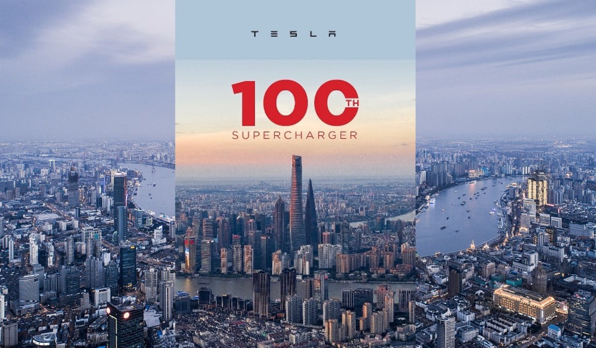 Tesla Installs 100th Supercharger Station in Shanghai, China—Now Spanning Over 1000 Stalls