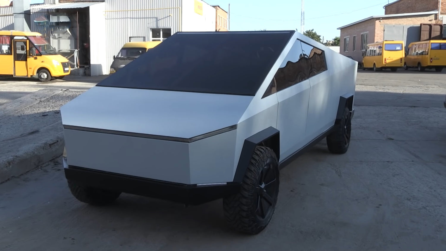 Tesla Fan Built The First Cybertruck Replica in Ukraine