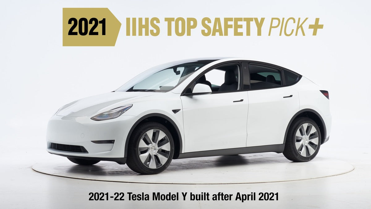 Tesla Model Y Earns 2021 IIHS Top Safety Pick+ Award