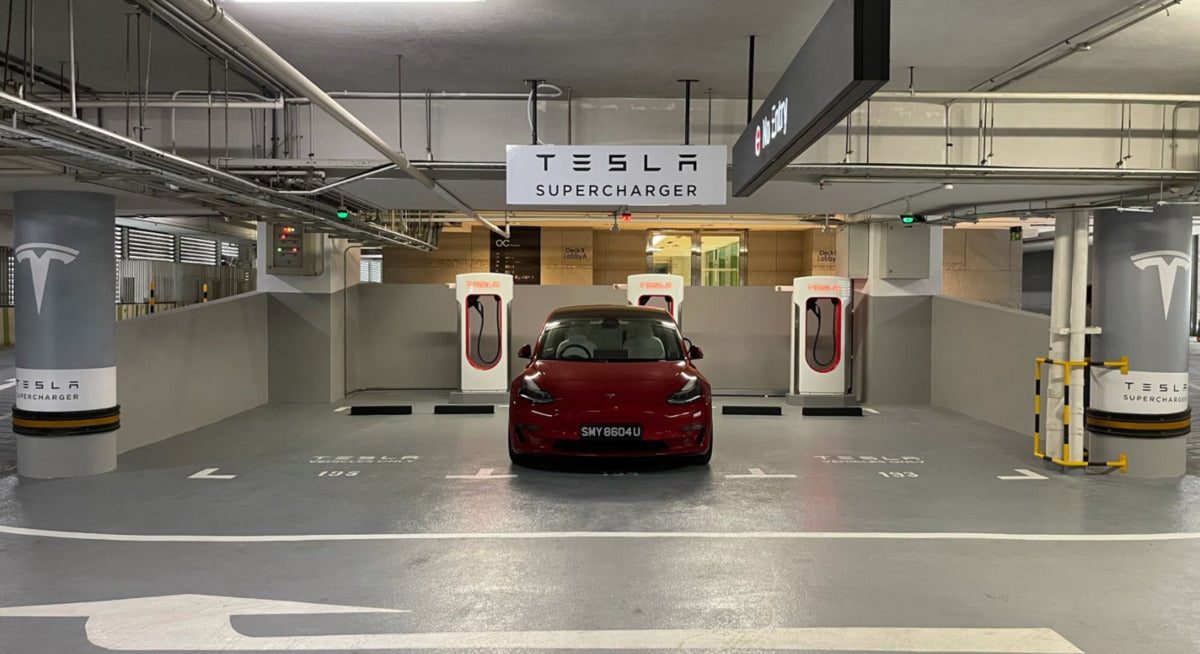 Tesla Opens its First Supercharger Station in Singapore
