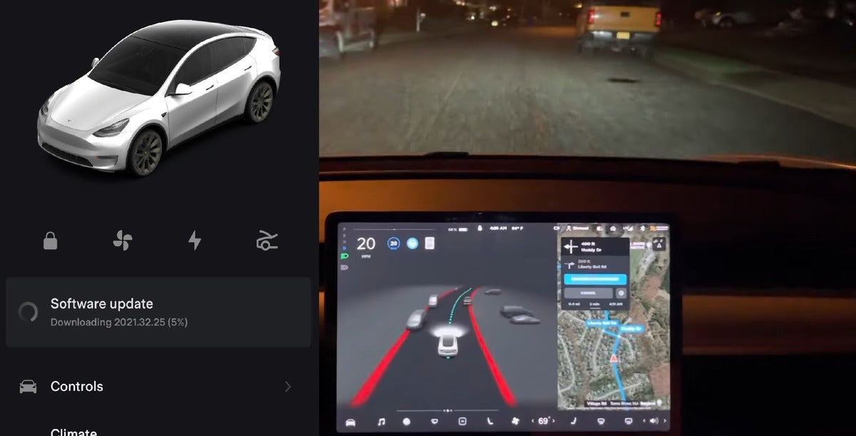 Tesla FSD Beta 10.2 Is Rolling Out to Cars with 100/100 Safety Score over 100 Miles