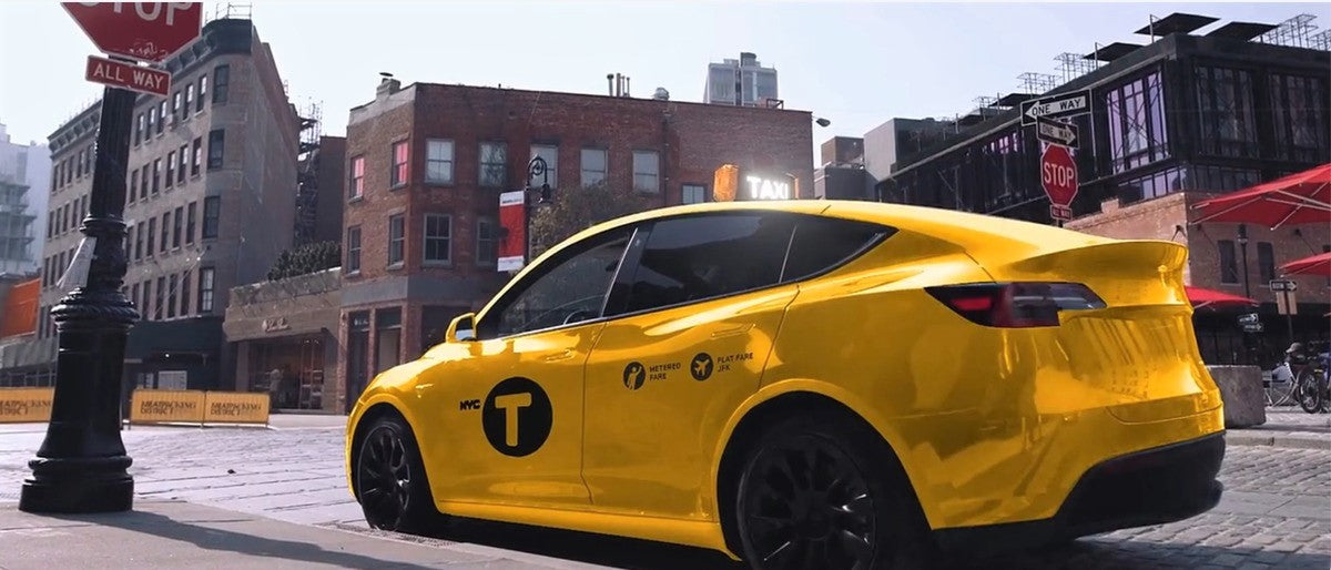 Tesla Model Y Joins New York City's Fleet of Yellow Cabs for First Time Ever