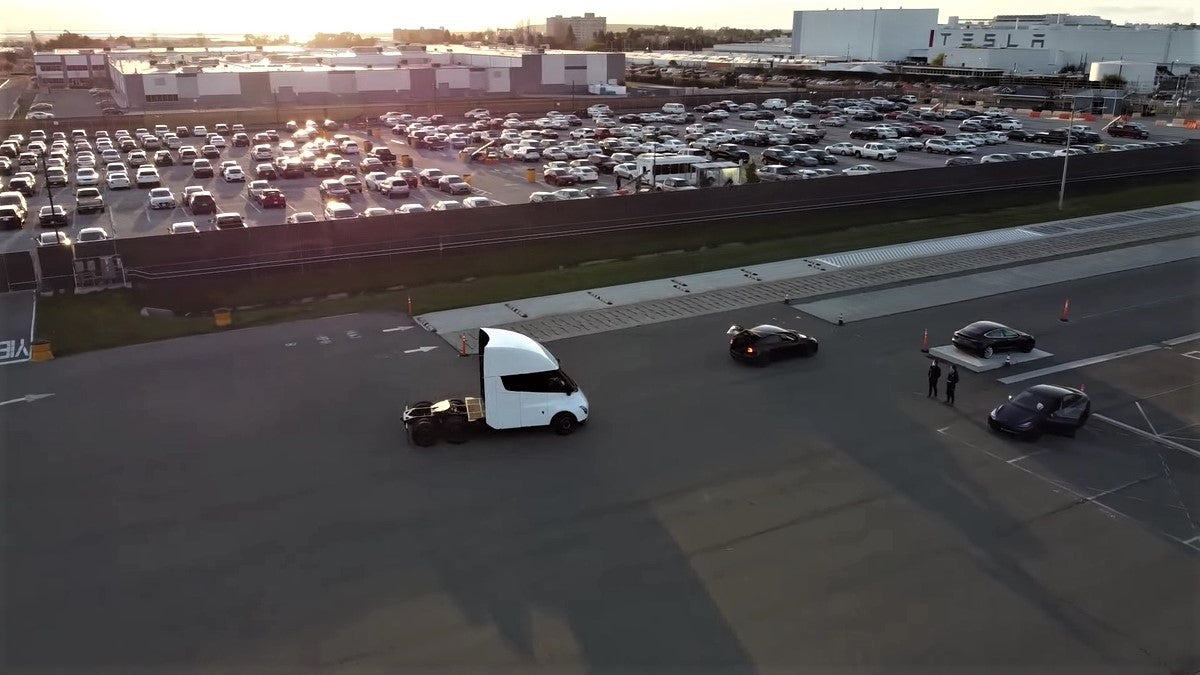 Tesla Semi Spotted on Fremont Test Track, Hints Production Could Be Imminent