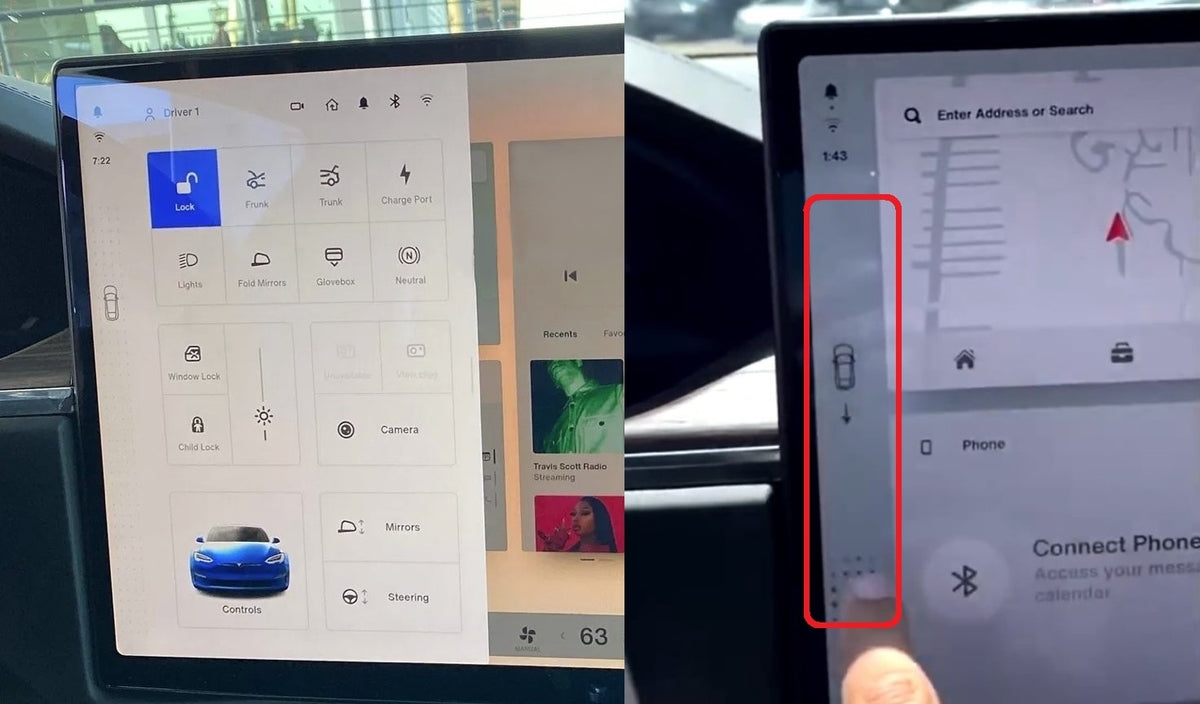 Tesla Model S & X Has a Very Unique Gear Shifter, if the Driver Feels the Need to Use it