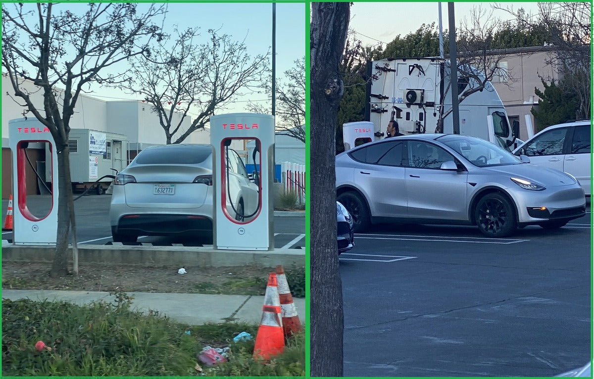 Tesla Matte Silver Model Y with Factory Plate Spotted in the Wild