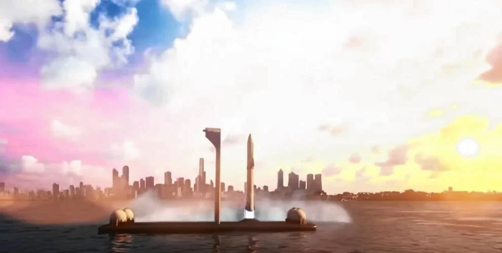 SpaceX Starship will launch from Super Heavy Class Spaceports at Sea