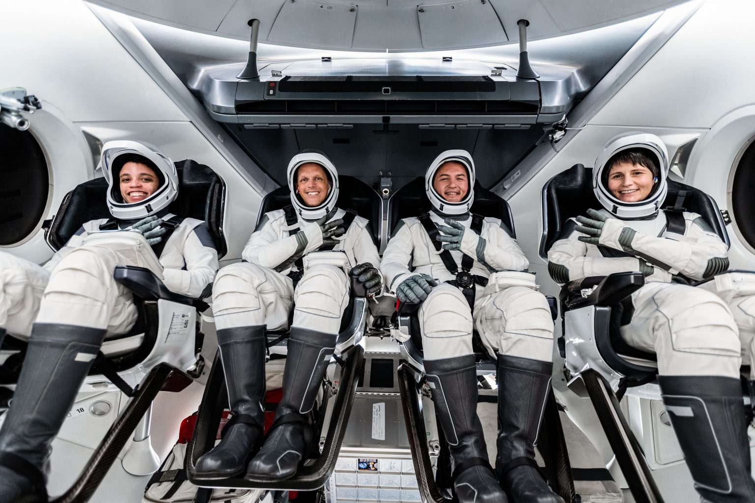 SpaceX Crew-4 Astronauts Go Over Training Ahead Of Launching To The Orbiting Laboratory Aboard Crew Dragon