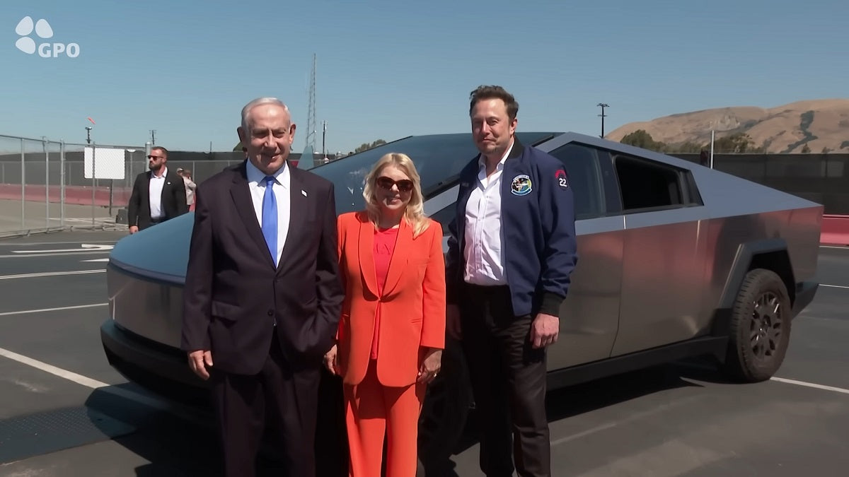 Elon Musk Took Netanyahu for Ride in Tesla Cybertruck after AI Discussion
