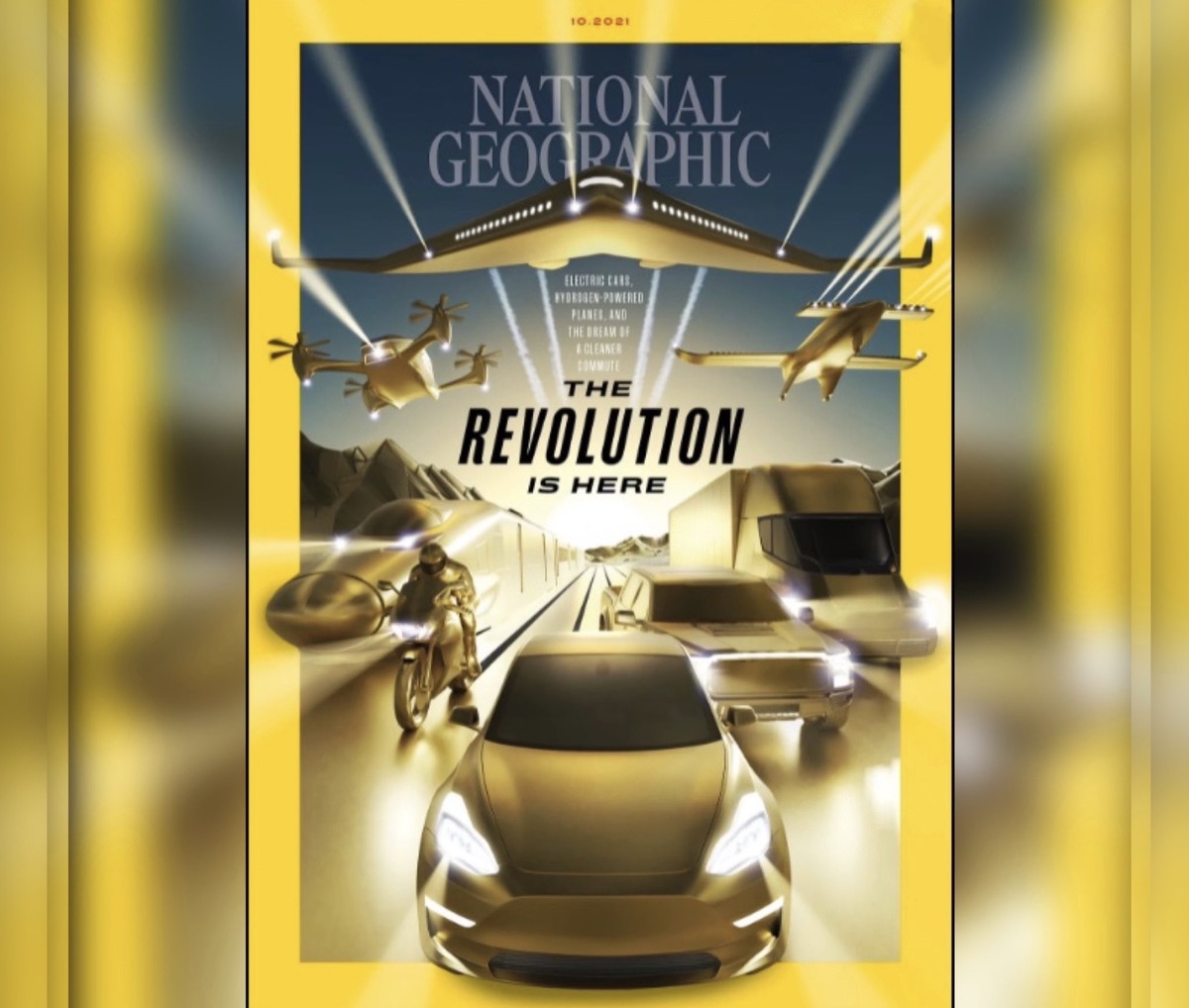 Tesla Appears on Cover of National Geographic October Edition—The Future of Driving Is Here & It’s Electric
