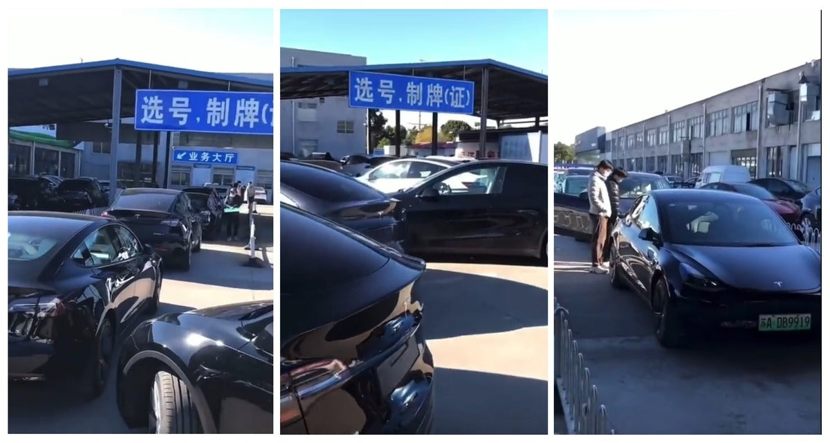 Tesla Model Ys Flood Nanjing China DMV, Await Registration