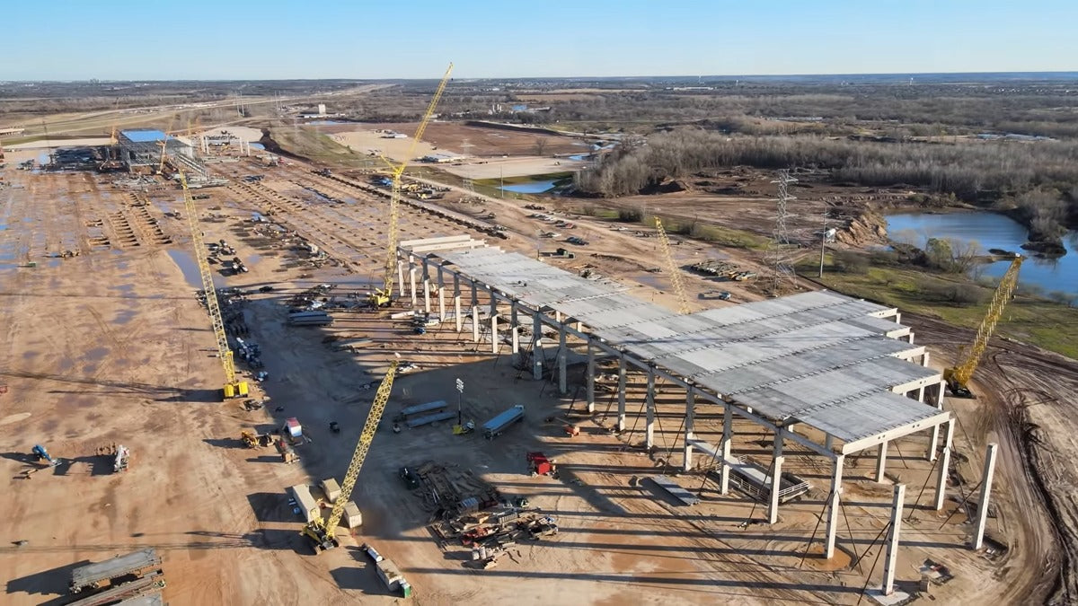 Tesla Giga Texas Kicks Off the Year of the Cybertruck with Massive Steel Structure