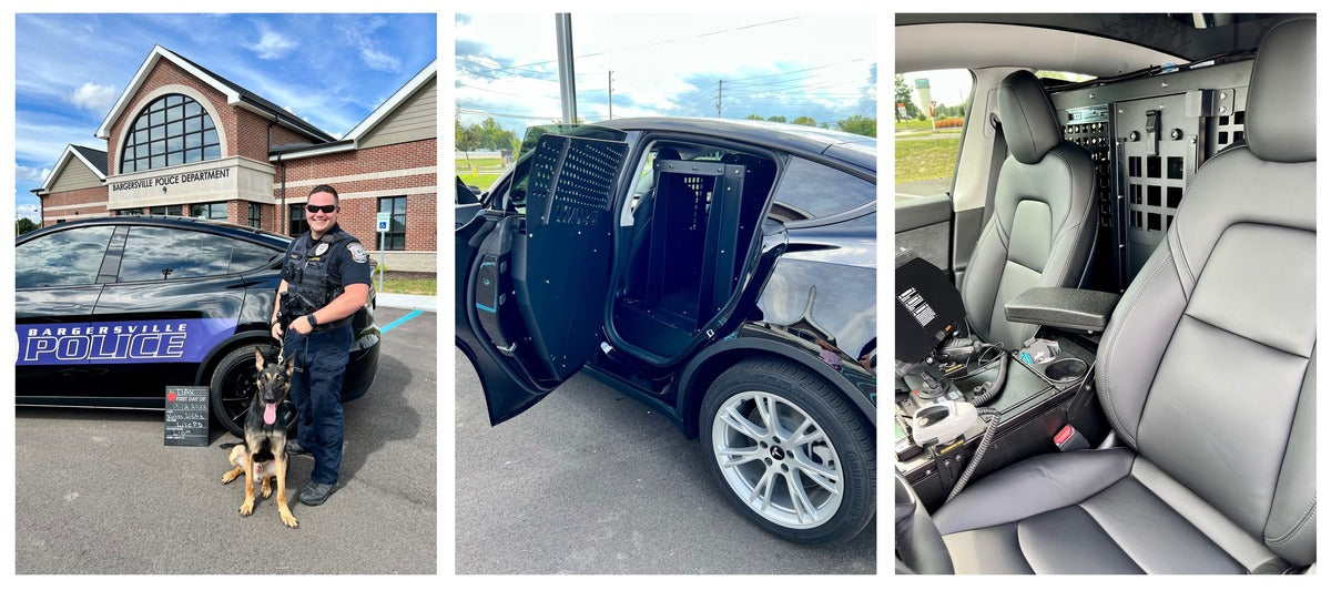 Tesla Model Y Becomes a K-9 Unit Vehicle at the Bargersville, Indiana PD