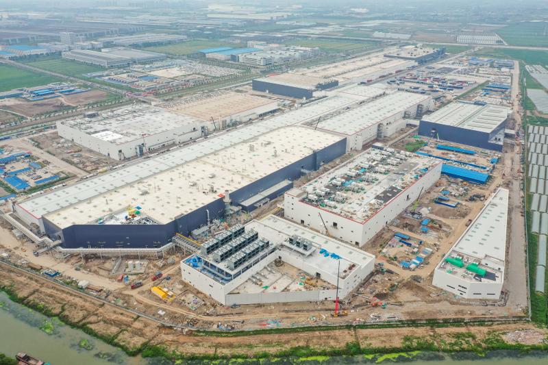 Tesla Giga Shanghai Phase 2 Main Structures Completed in Just 8 Months with ‘China Speed’