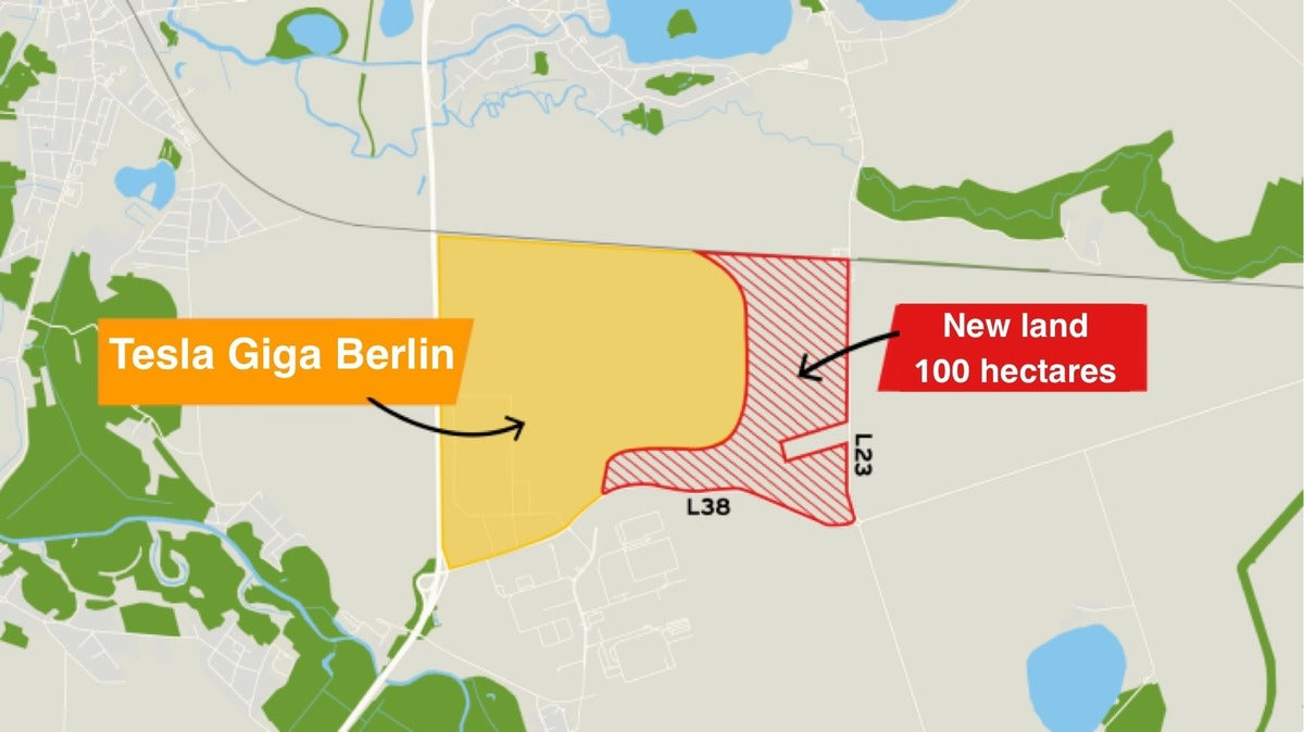 Tesla Intends to Acquire Additional Territory Near Giga Berlin to Expand its Operations