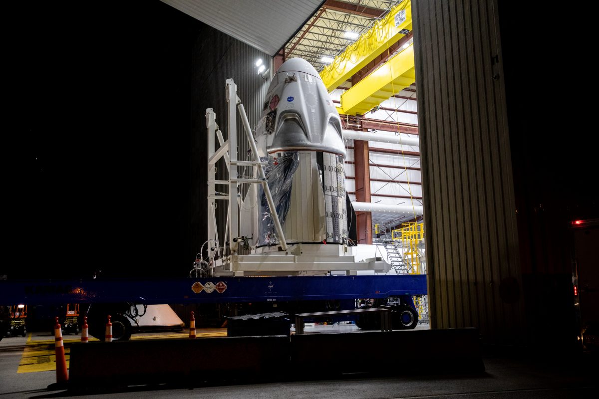 SpaceX Crew Dragon spacecraft is ready to be mounted atop Falcon 9 rocket