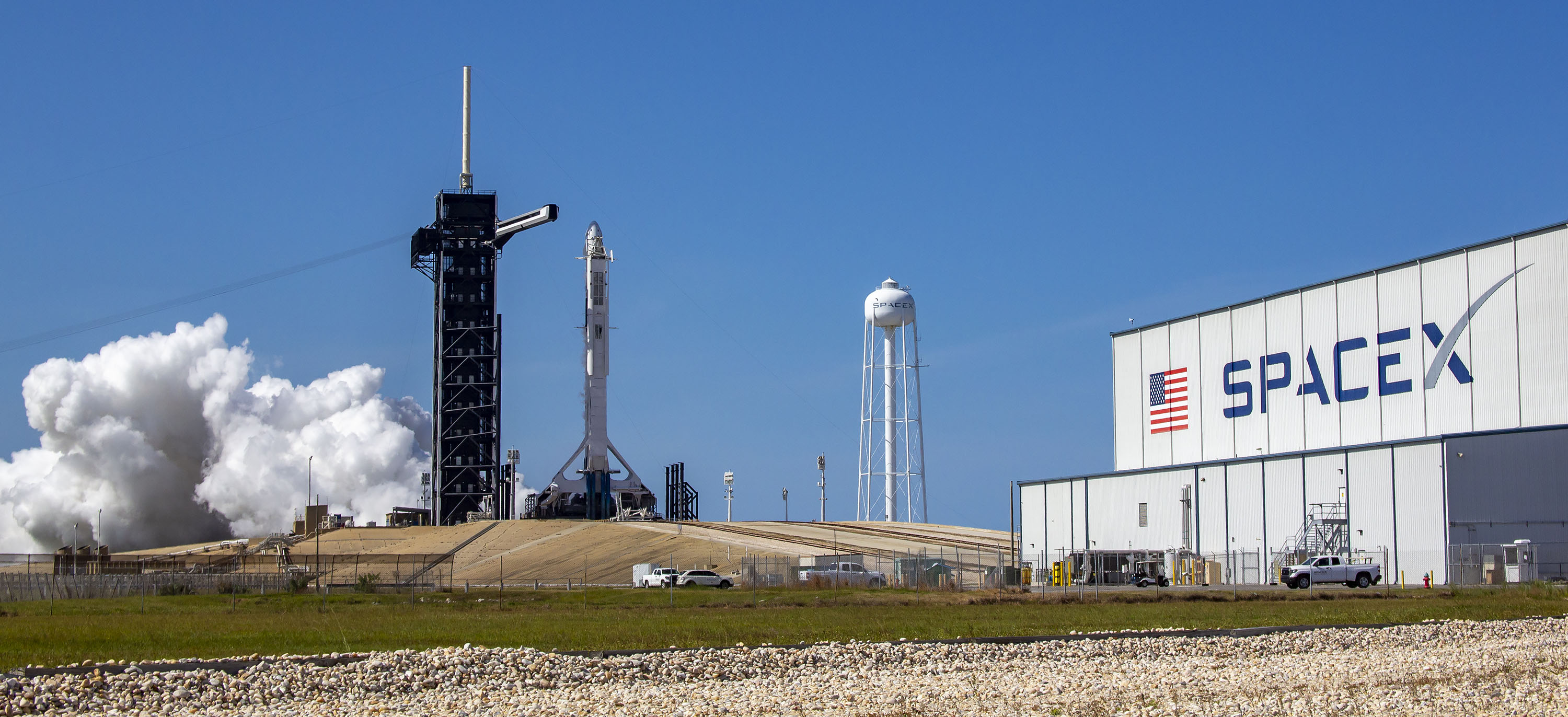 SpaceX moves closer to launching NASA Astronauts as it completes a static-fire test
