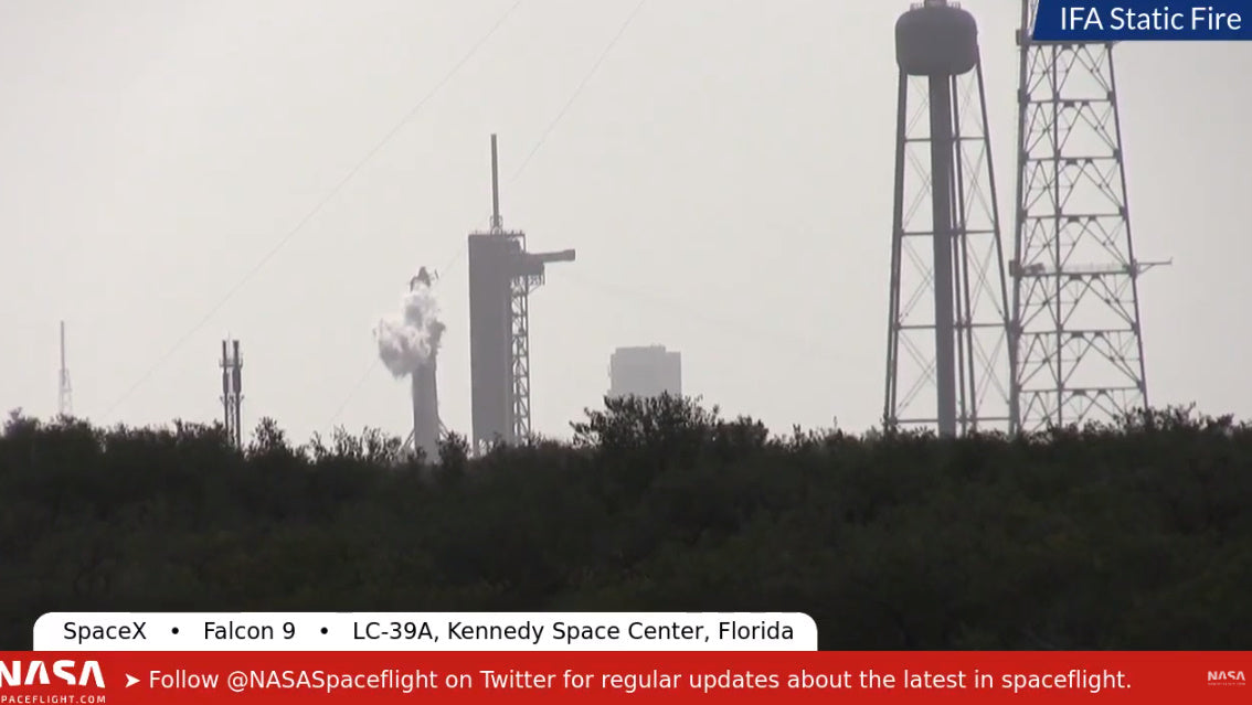 SpaceX test fires Falcon 9 ahead of Crew Dragon's demonstration mission for NASA