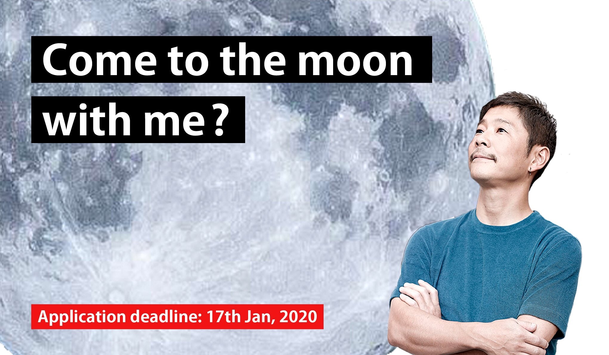 SpaceX will launch Yusaku Maezawa on a voyage to the Moon he is searching for a girlfriend to go with him