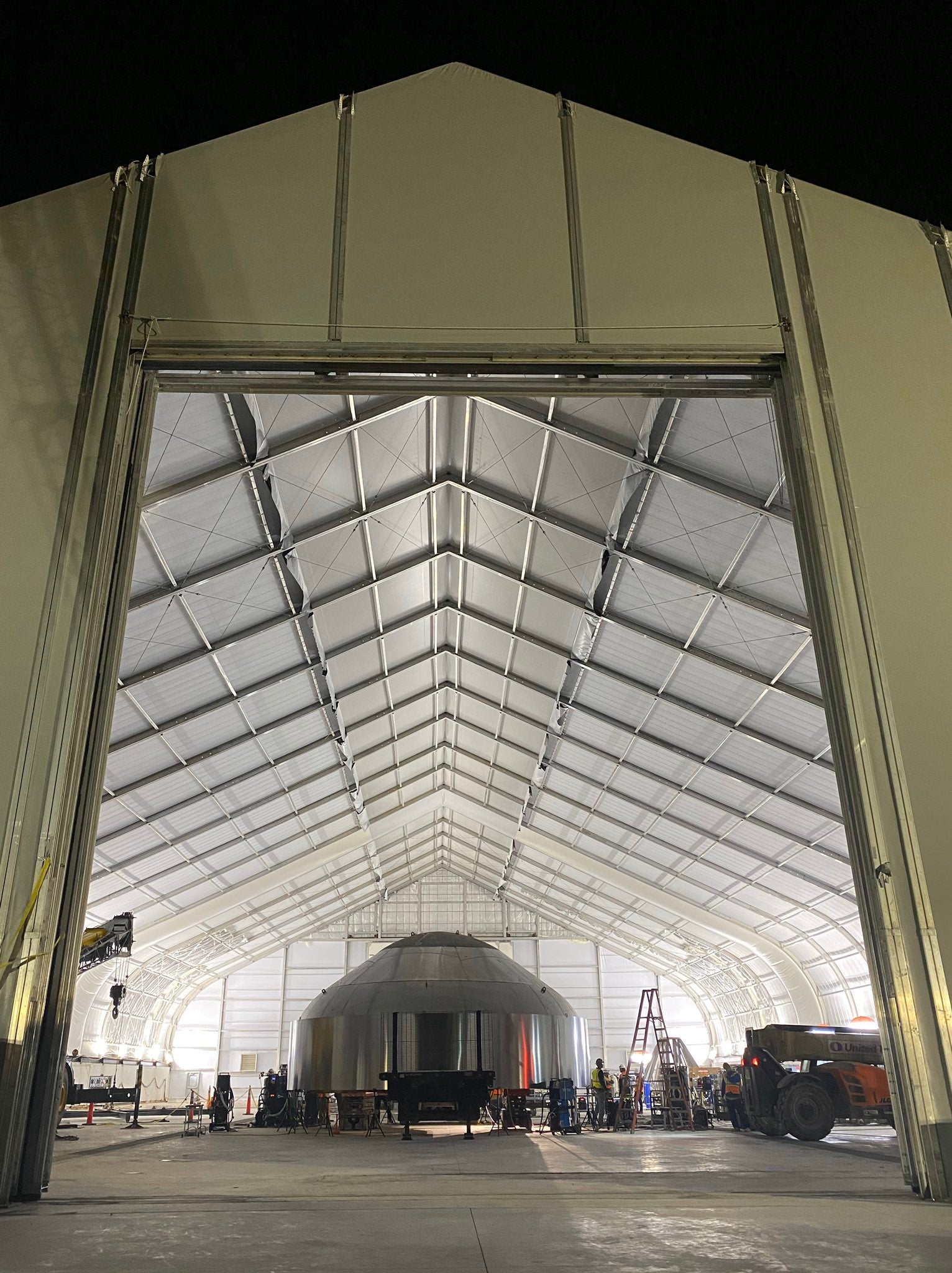 Elon Musk shares photo of SpaceX's new Starship assembly building in Boca Chica Texas
