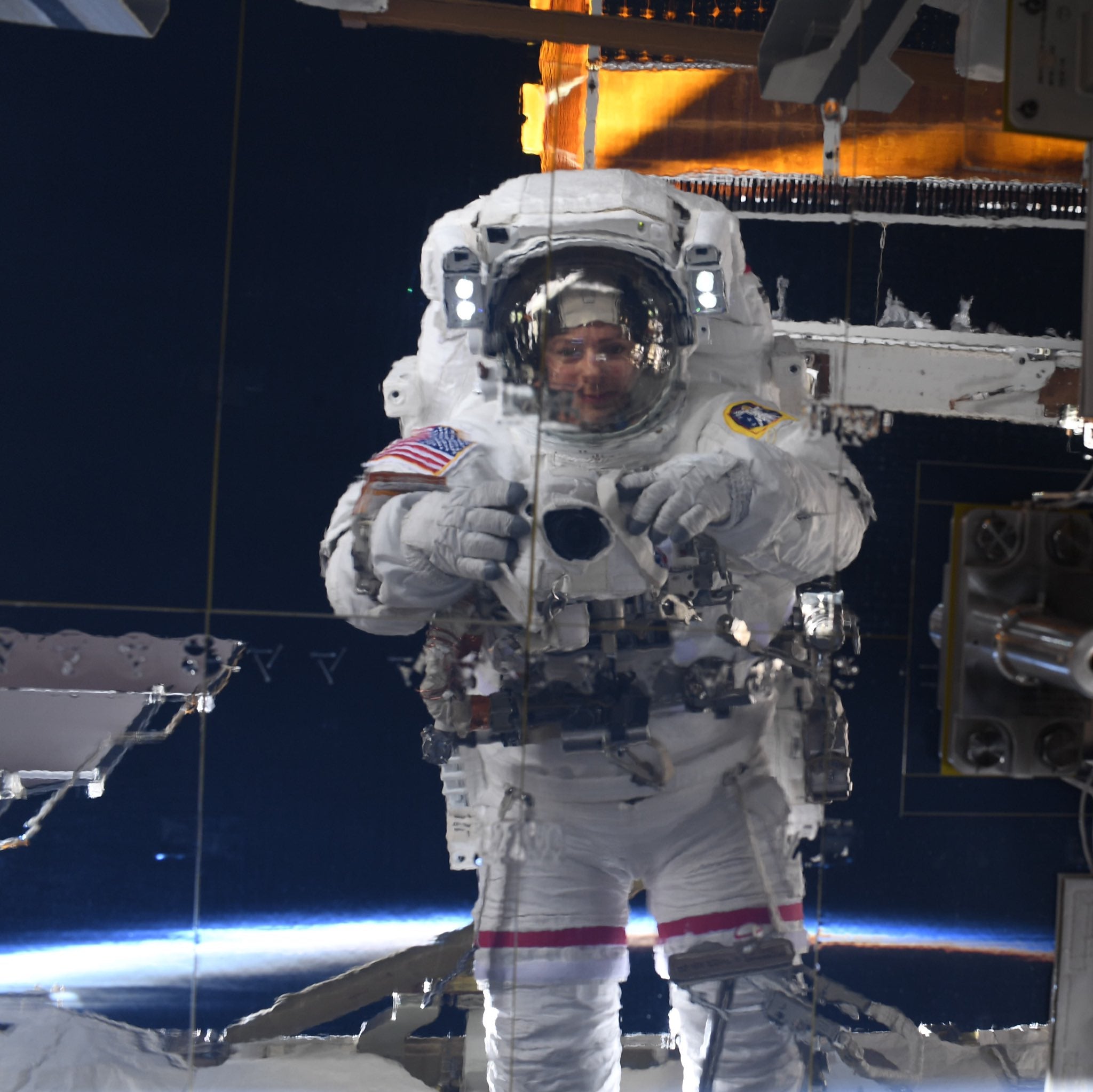 All-Female NASA Astronauts conducted a spacewalk to upgrade a Space Station's power system