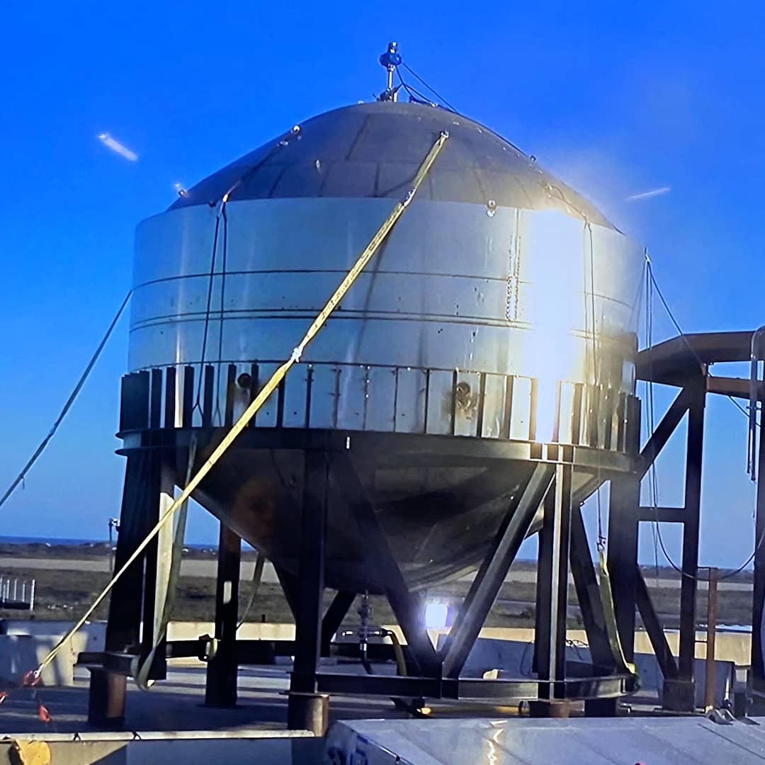 Elon Musk shared preliminary Starship dome tank test results from SpaceX Boca Chica ahead of next test