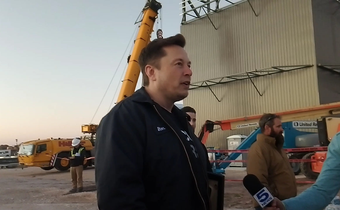 Elon Musk at SpaceX's Starship Career Day event in Boca Chica Texas [VIDEO]