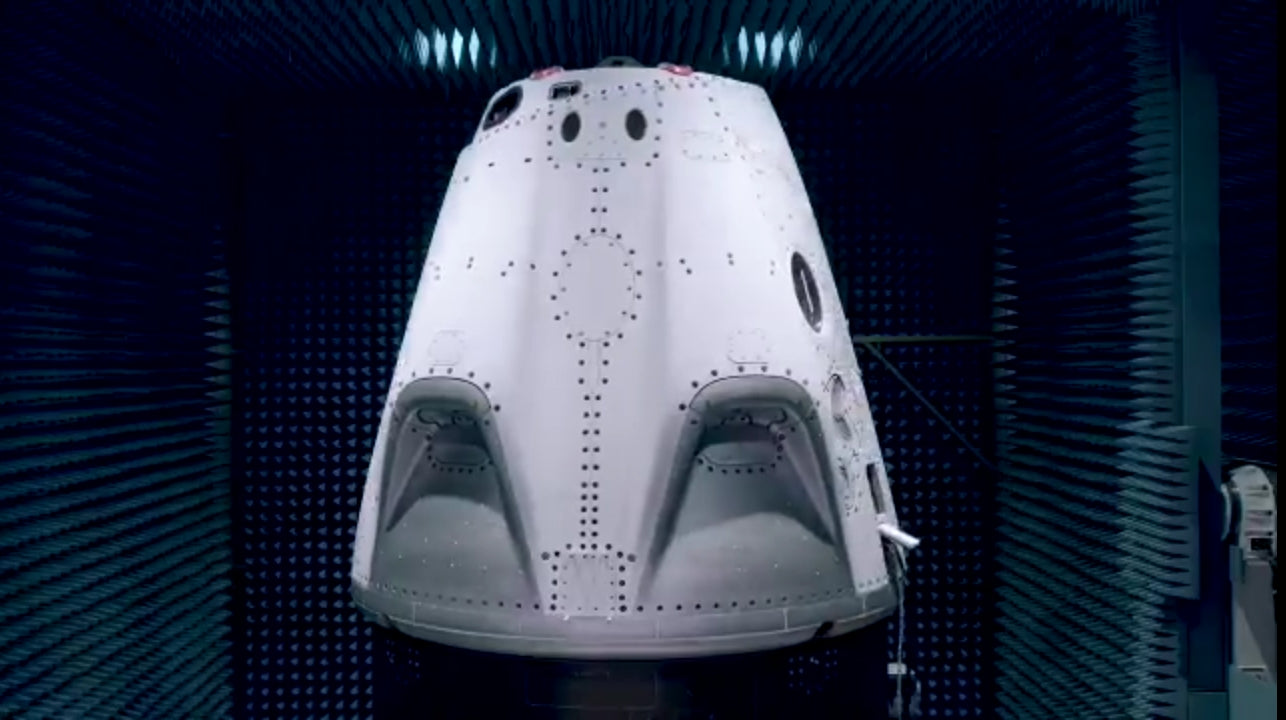 SpaceX Crew Dragon is undergoing electromagnetic interference testing in preparation to launch NASA Astronauts for the first time!