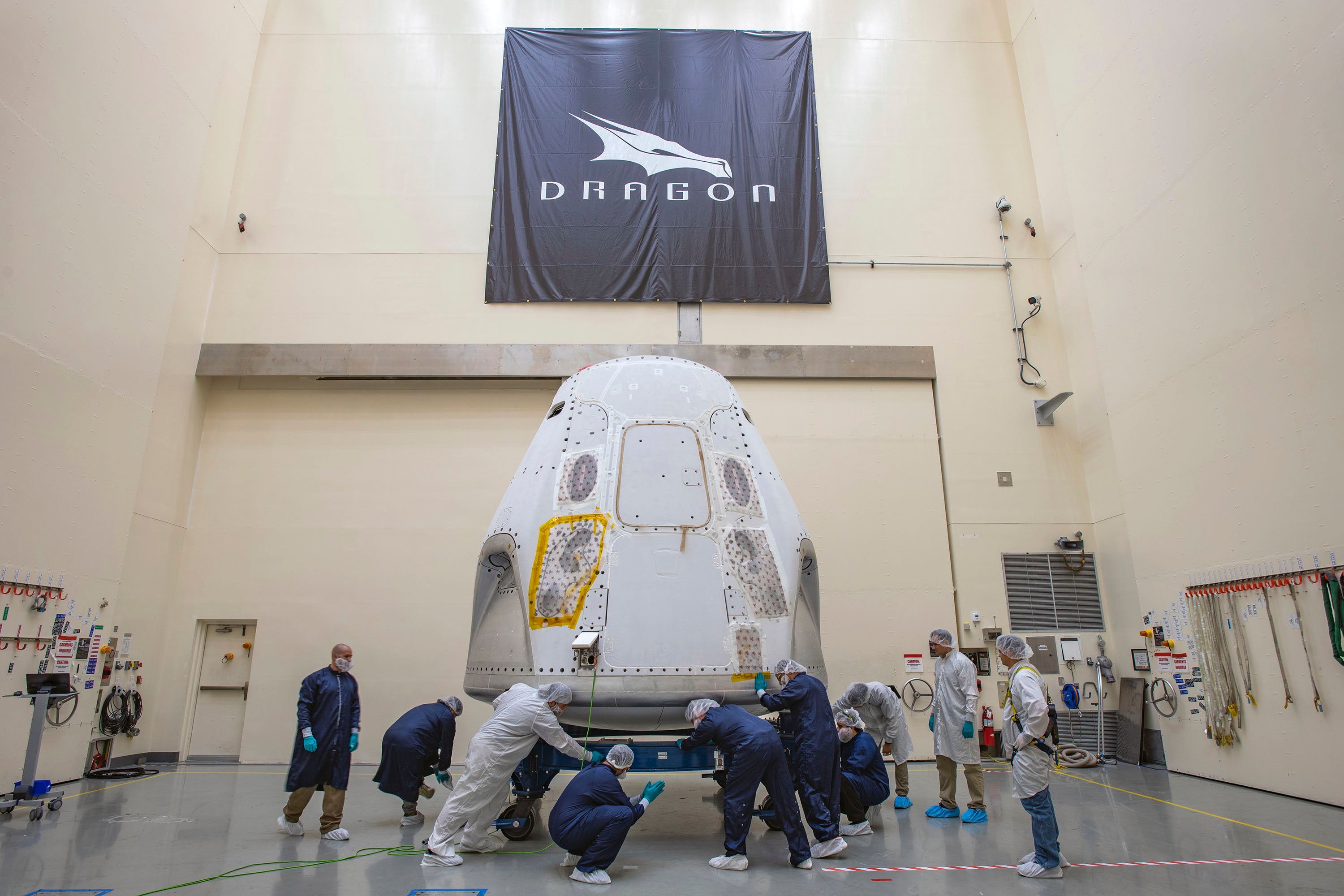 Crew Dragon arrived to Florida, will undergo preparations ahead of SpaceX's first manned mission