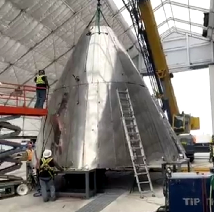 Elon Musk shares SpaceX is working on Starship nosecone production