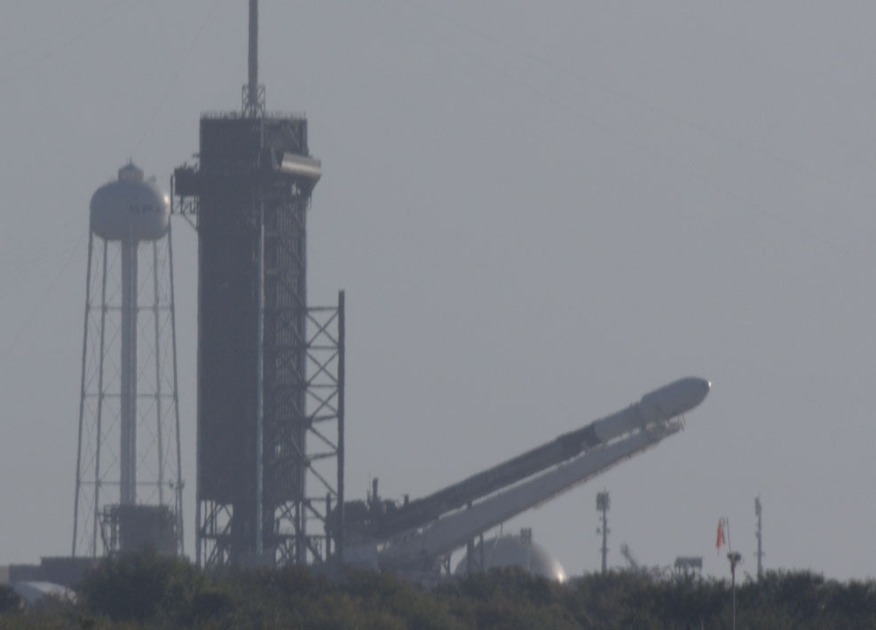 SpaceX rolled out Falcon 9 rocket to the launch pad ahead of Sunday's Starlink-6 mission