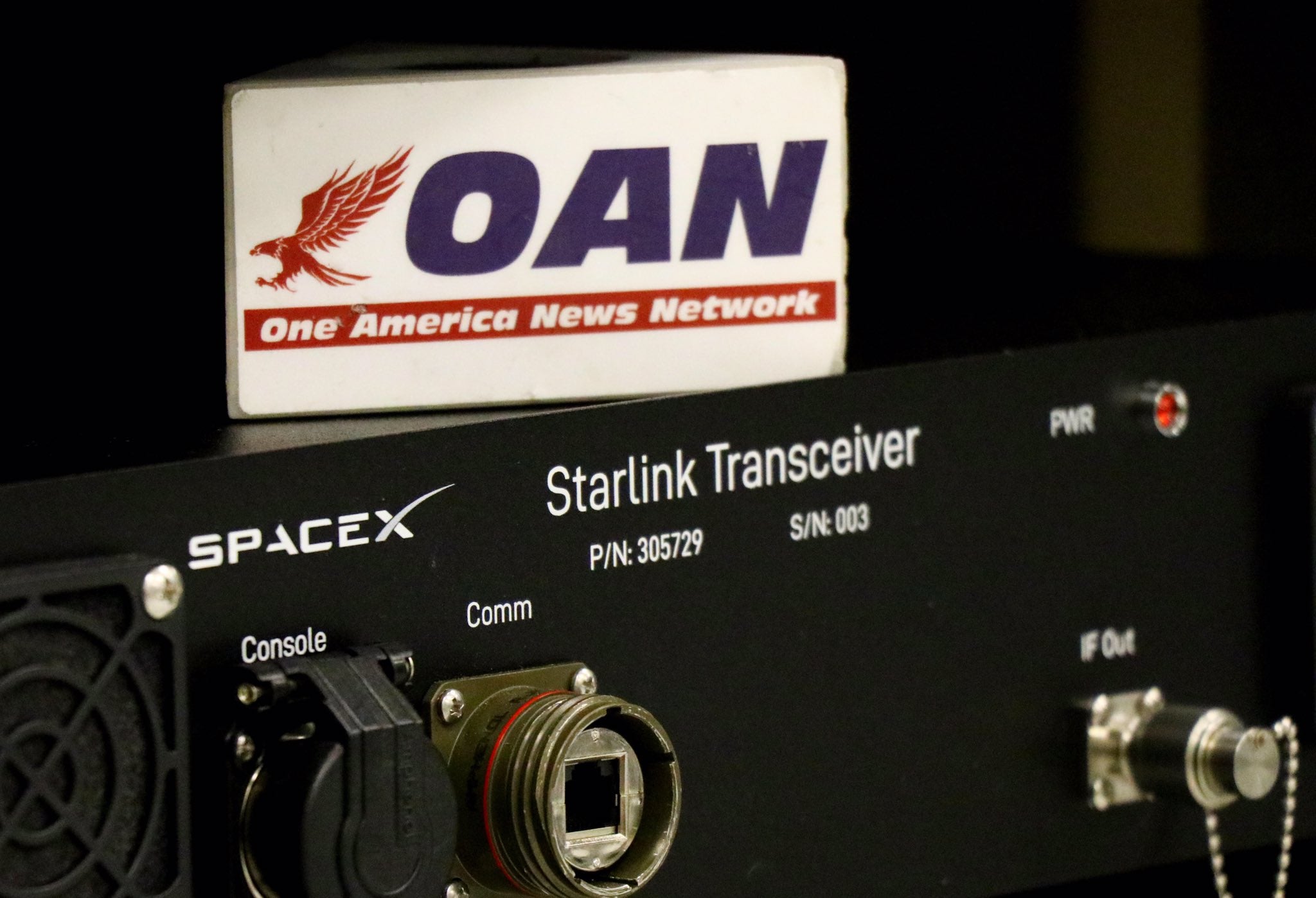 SpaceX's Starlink Transceiver revealed in a photograph