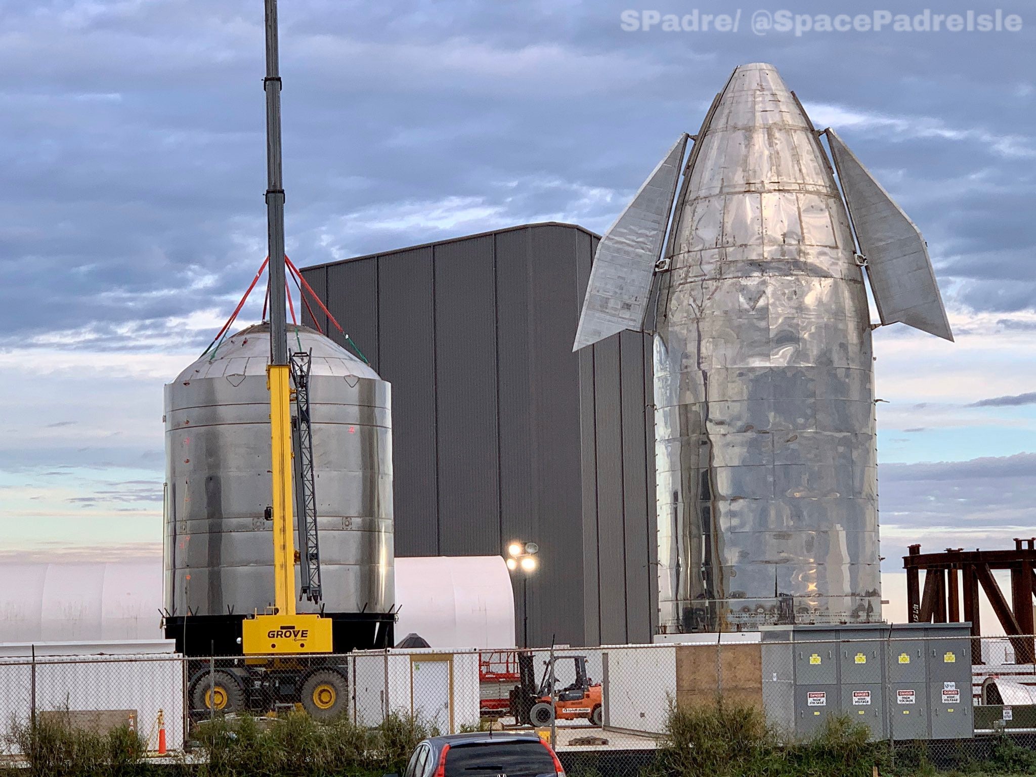 SpaceX teams started stacking Starship SN1's stainless-steel barrel and bulkhead section [VIDEO]