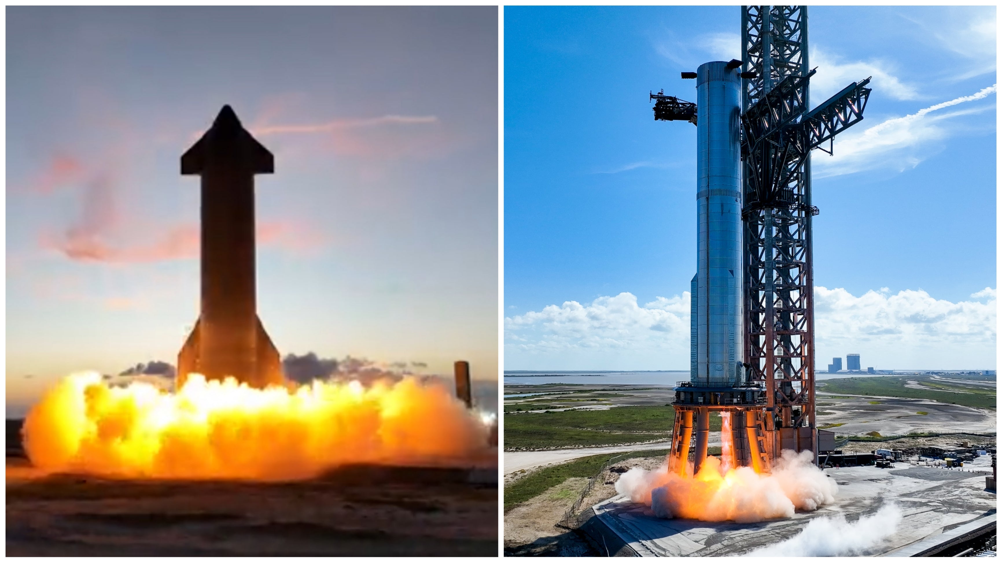 SpaceX Test-Fires Starship & Super Heavy's Raptor Engines On The Same Day