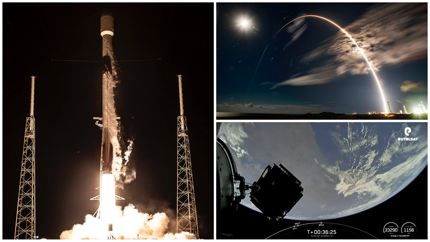 SpaceX launches European Eutelsat HOTBIRD 13F Mission with previously-flown Falcon 9