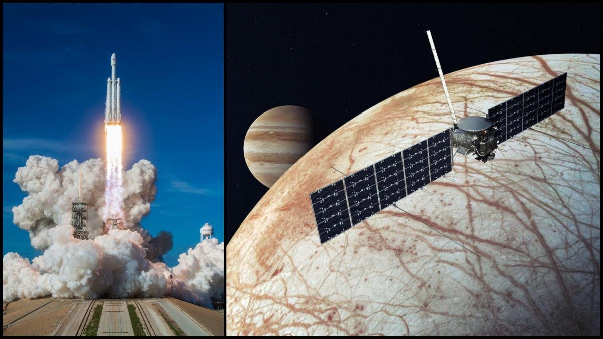 SpaceX Falcon Heavy to Launch NASA's Europa Clipper Mission Toward Jupiter's Moon