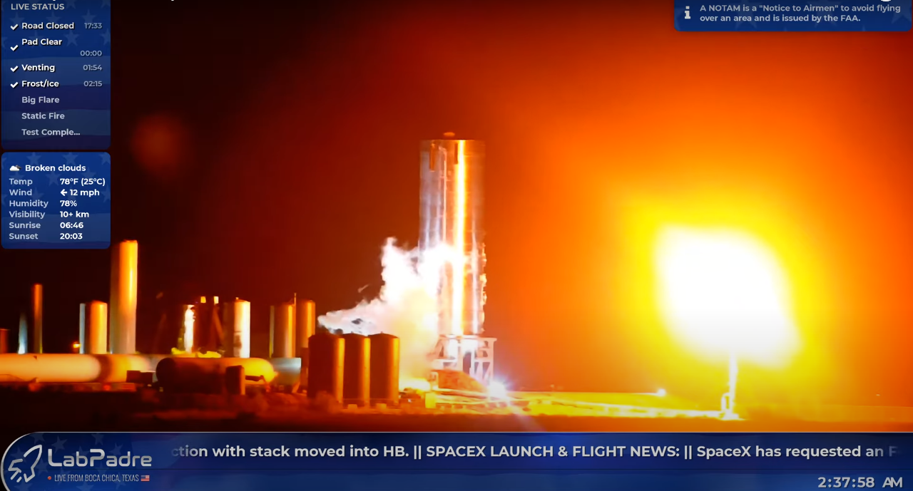 SpaceX completes another round of Starship tests at Boca Chica [Watch Live]