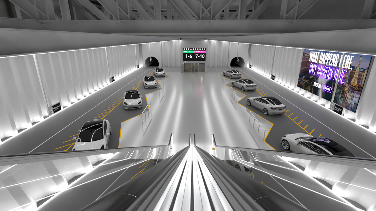 New The Boring Company renders suggest the Las Vegas Convention Center Loop will use Tesla vehicles underground