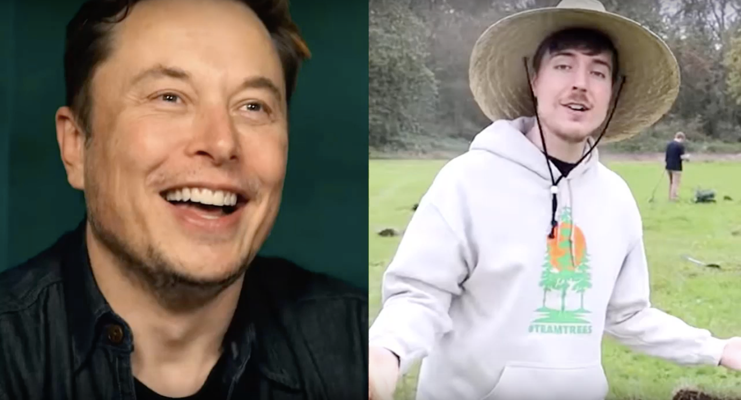 Tesla-CEO-Elon-Musk-TeamTrees-Mr.Beast