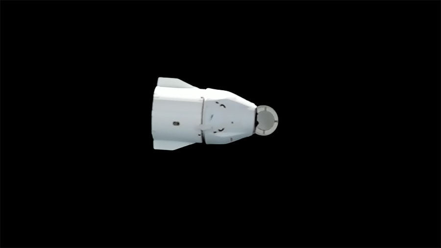 SpaceX Dragon undocks from the orbiting laboratory with 4,400 pounds of NASA cargo