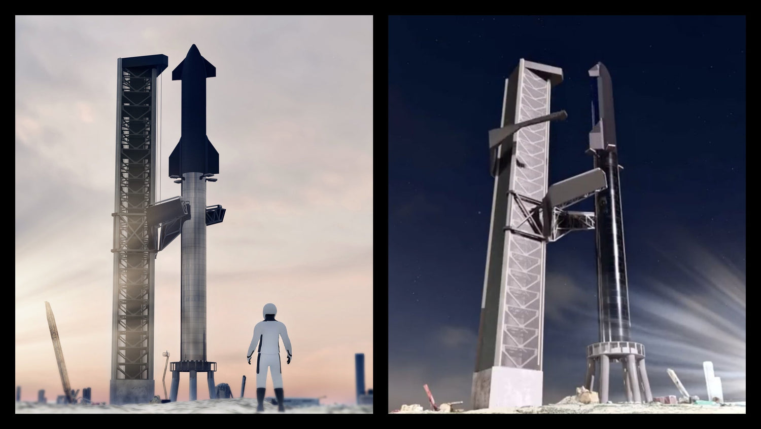 Incredible Render Shows How SpaceX Plans To Catch Starship & Super Heavy Rocket With ‘Mechazilla’