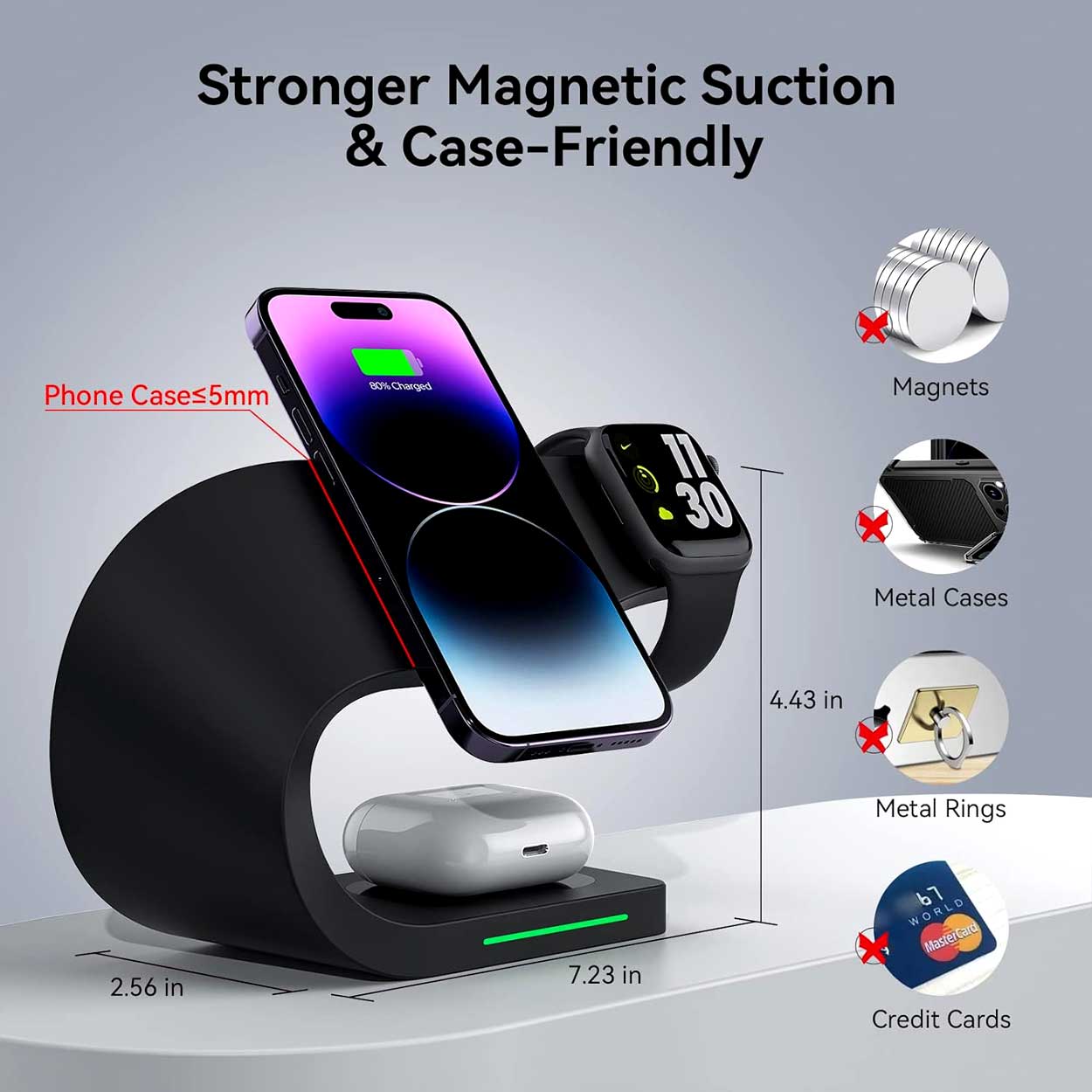 3-in-1 Magnetic Wireless Charging Station - VS1 - 7