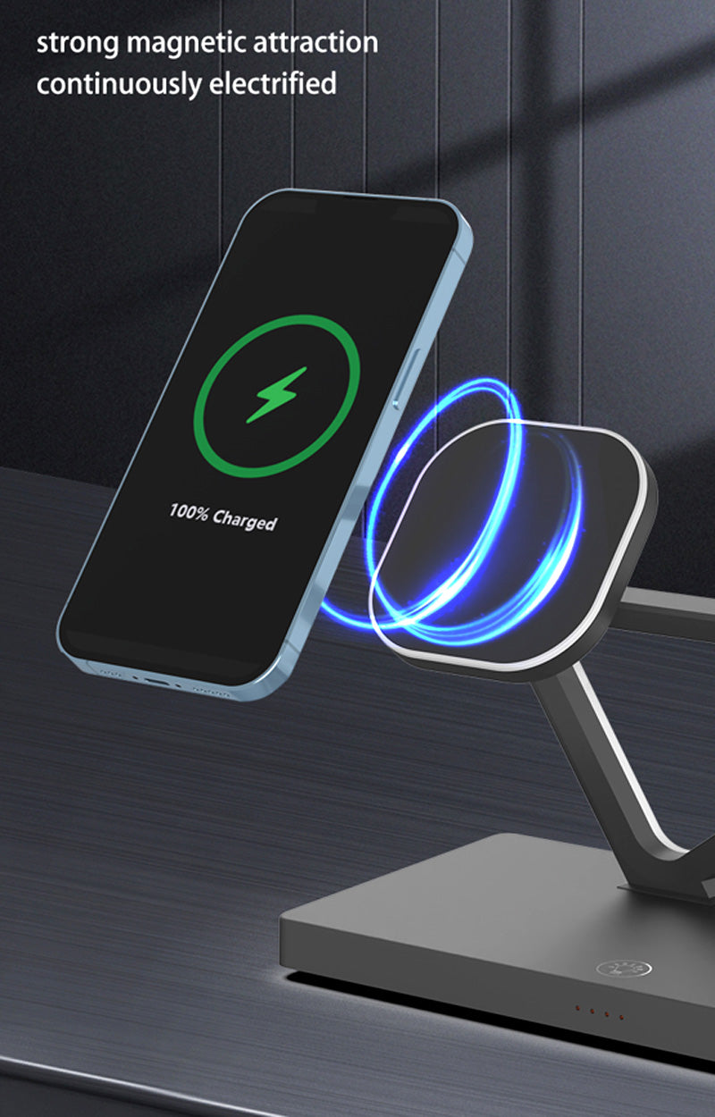 3-in-1 Magnetic Wireless Charging Station - VS3 - 5