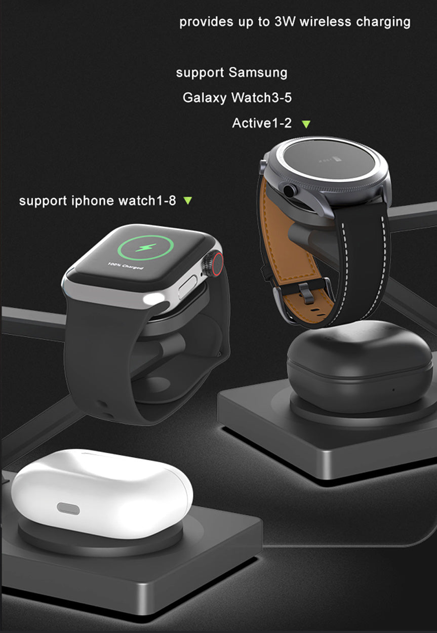 3-in-1 Magnetic Wireless Charging Station - VS3 - 8