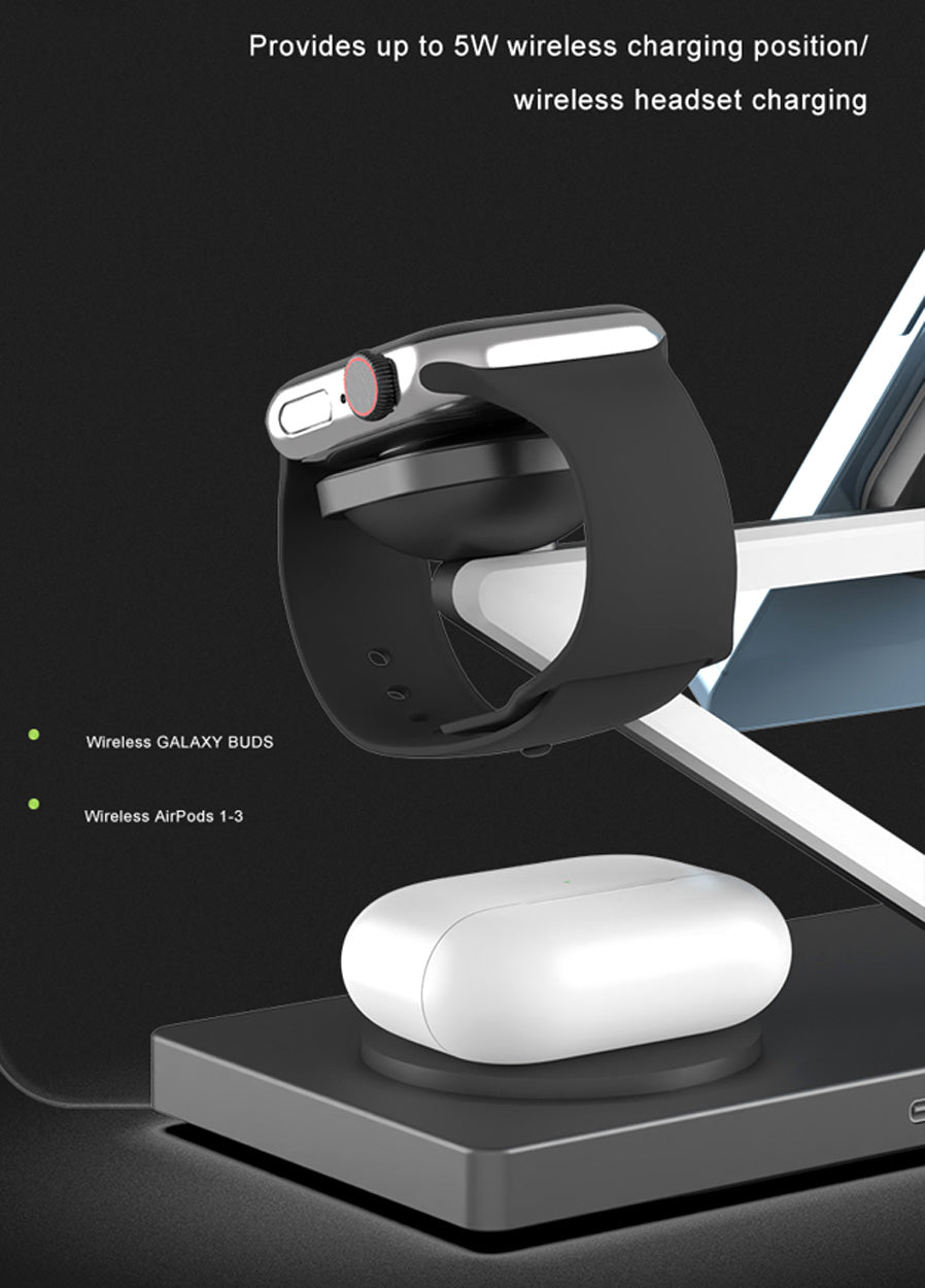 3-in-1 Magnetic Wireless Charging Station - VS3 - 9