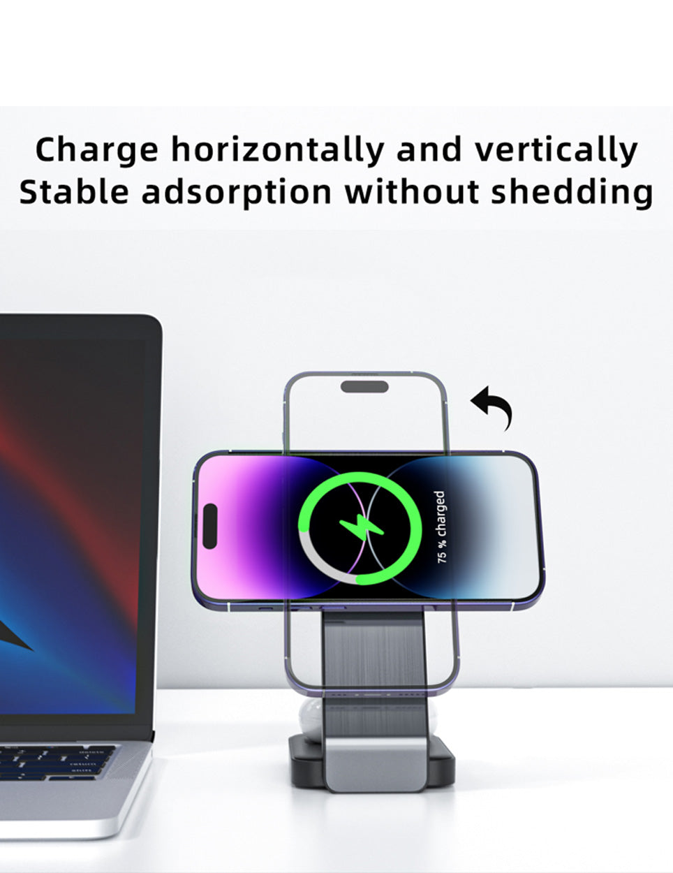 3-in-1 Magnetic 15W Wireless Charging Station - VS6 - 7