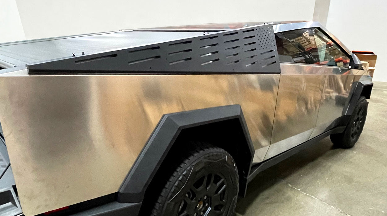 Tesla Cybertruck MOLLE Panels with USA Patriot Flag Design - 2